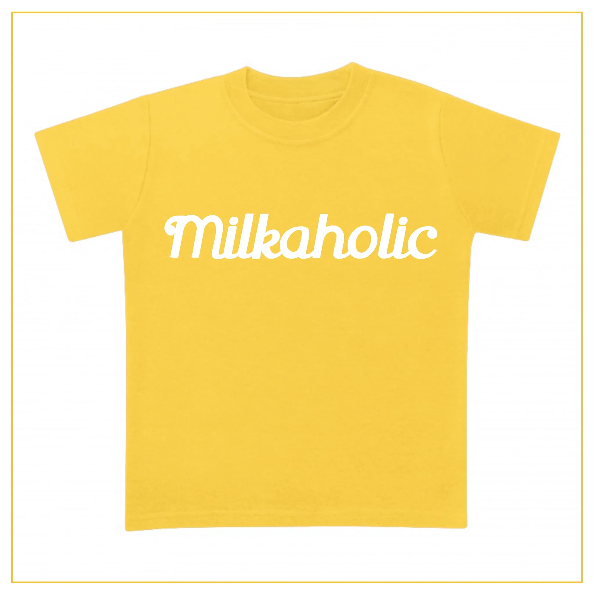 Milkaholic Baby Novelty T-shirt | Josiah Amari