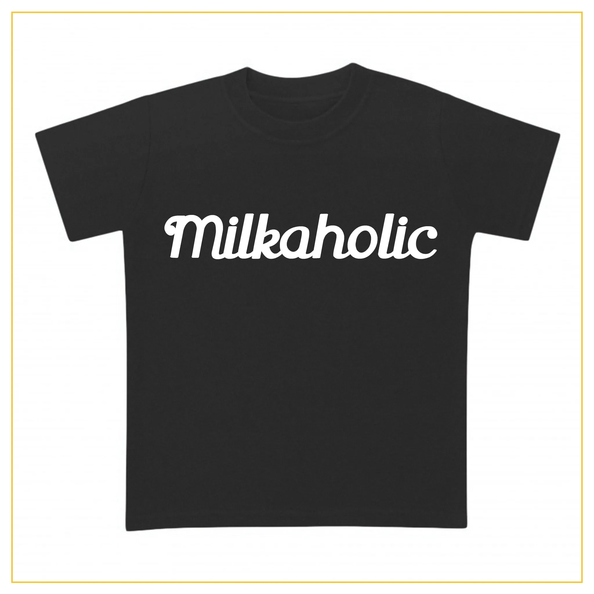 Milkaholic Baby Novelty T-shirt | Josiah Amari