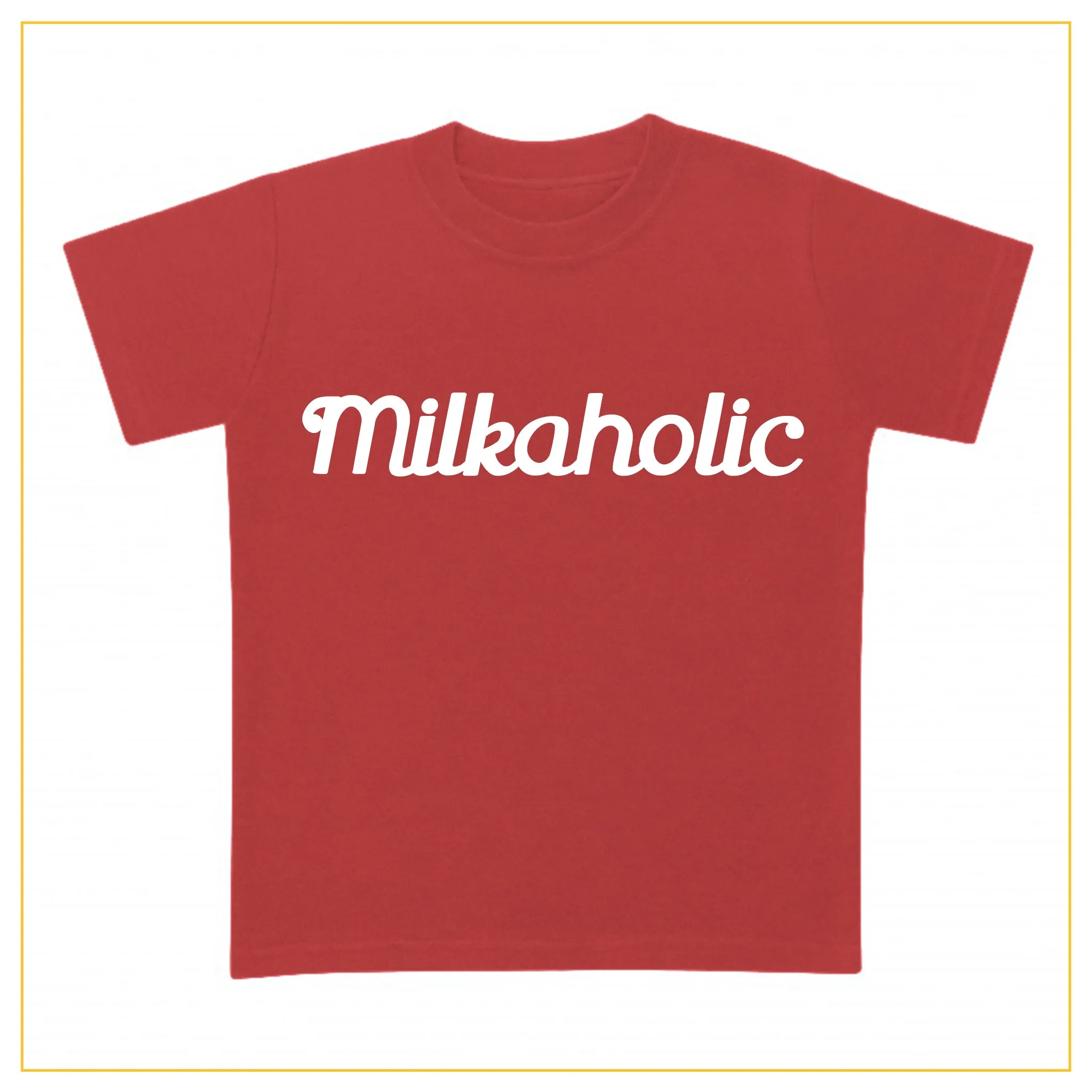 Milkaholic Baby Novelty T-shirt | Josiah Amari