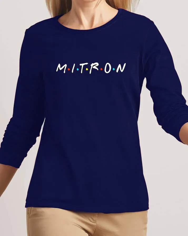 Mitron New Fashion Navy Blue High Printed Design High Quality T-shirt