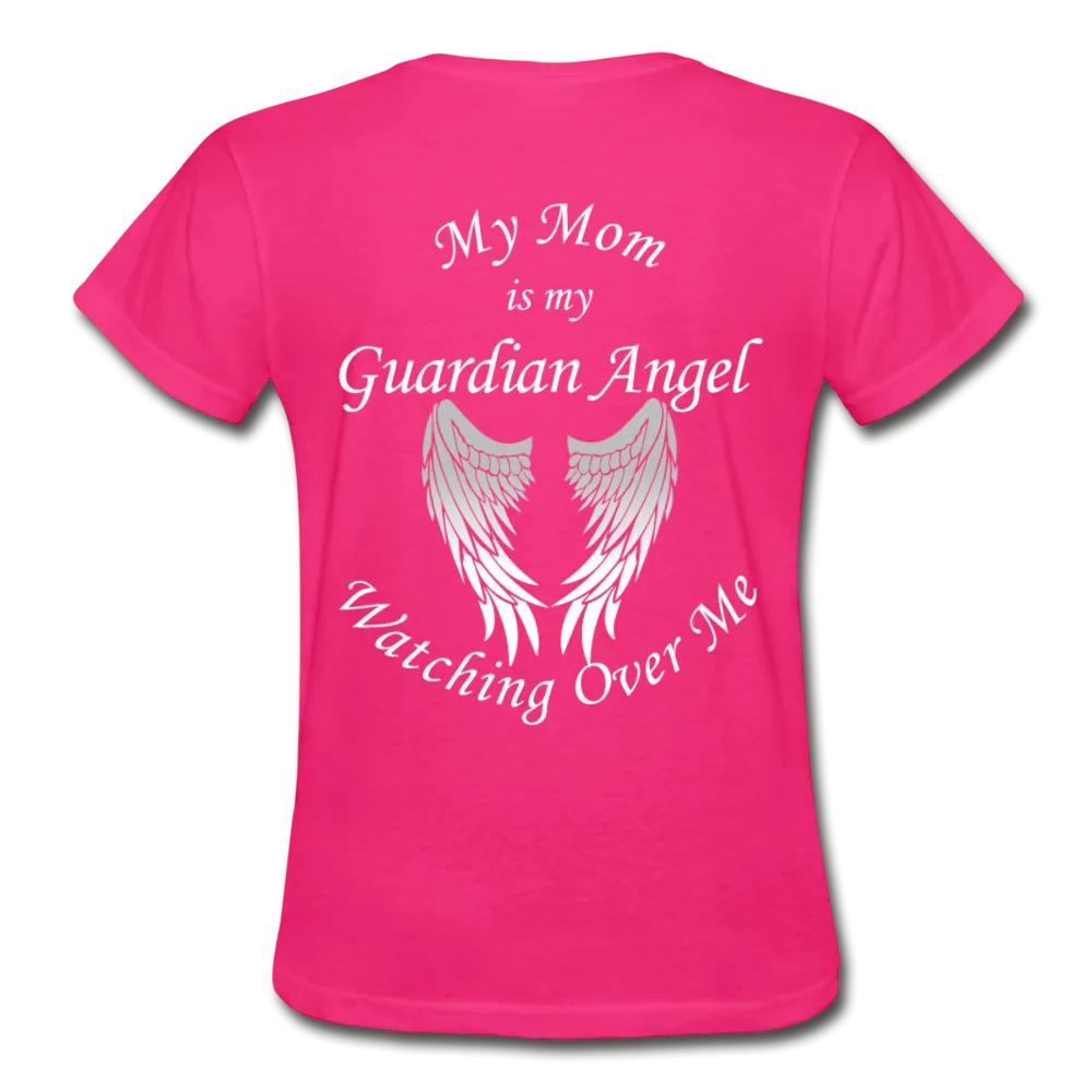 Mom Guardian Angel Gildan Ultra Cotton Ladies T-Shirt (CK1368)