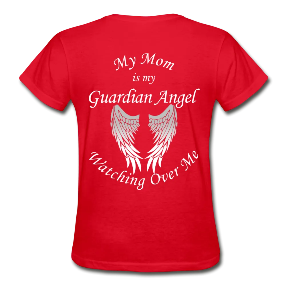 Mom Guardian Angel Gildan Ultra Cotton Ladies T-Shirt (CK1368)