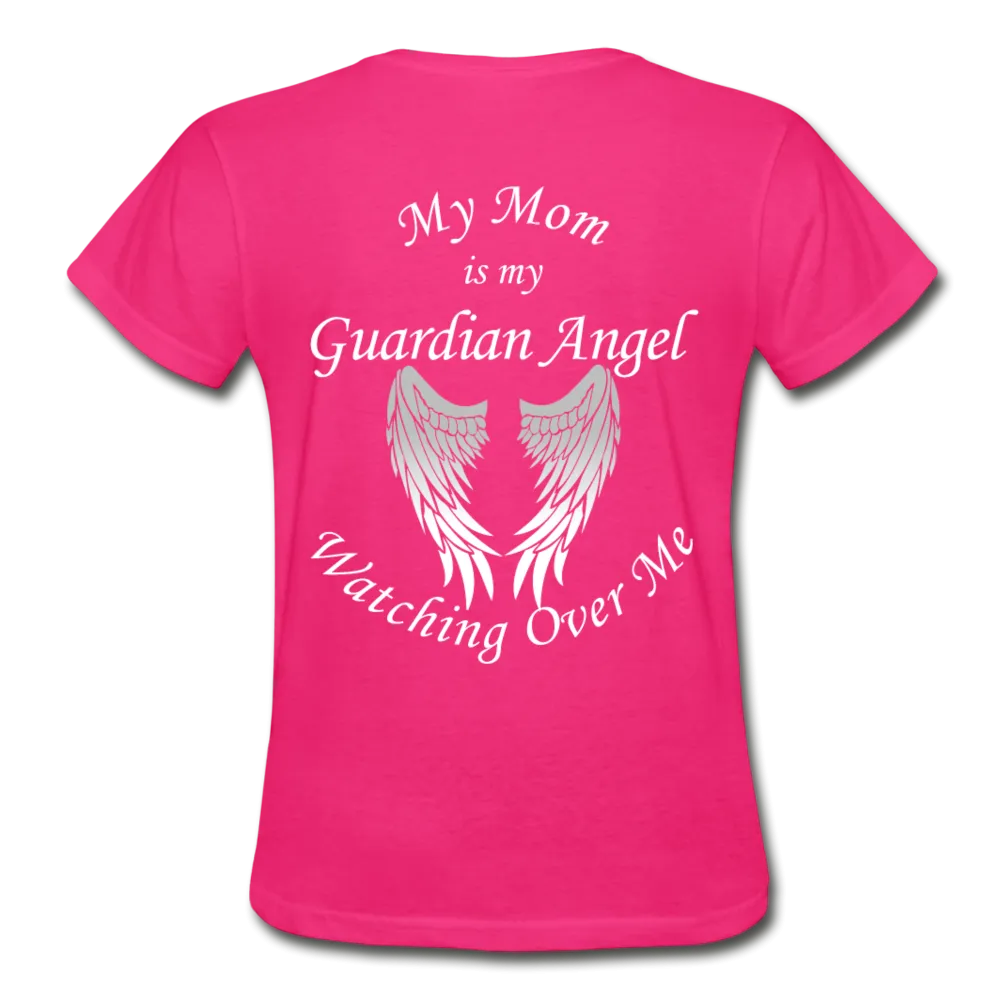 Mom Guardian Angel Gildan Ultra Cotton Ladies T-Shirt (CK1368)