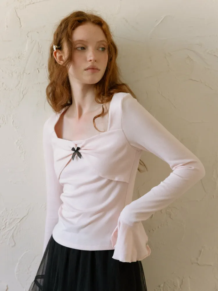 Moonlit Flounce Knit Top