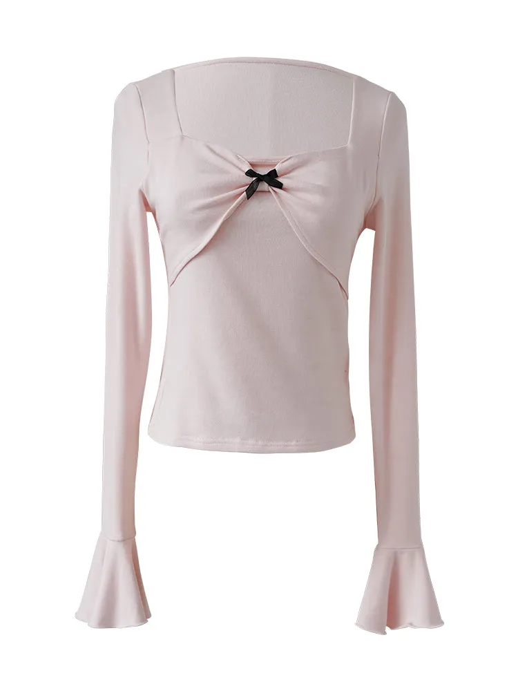 Moonlit Flounce Knit Top
