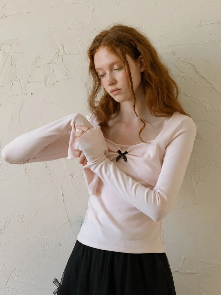 Moonlit Flounce Knit Top