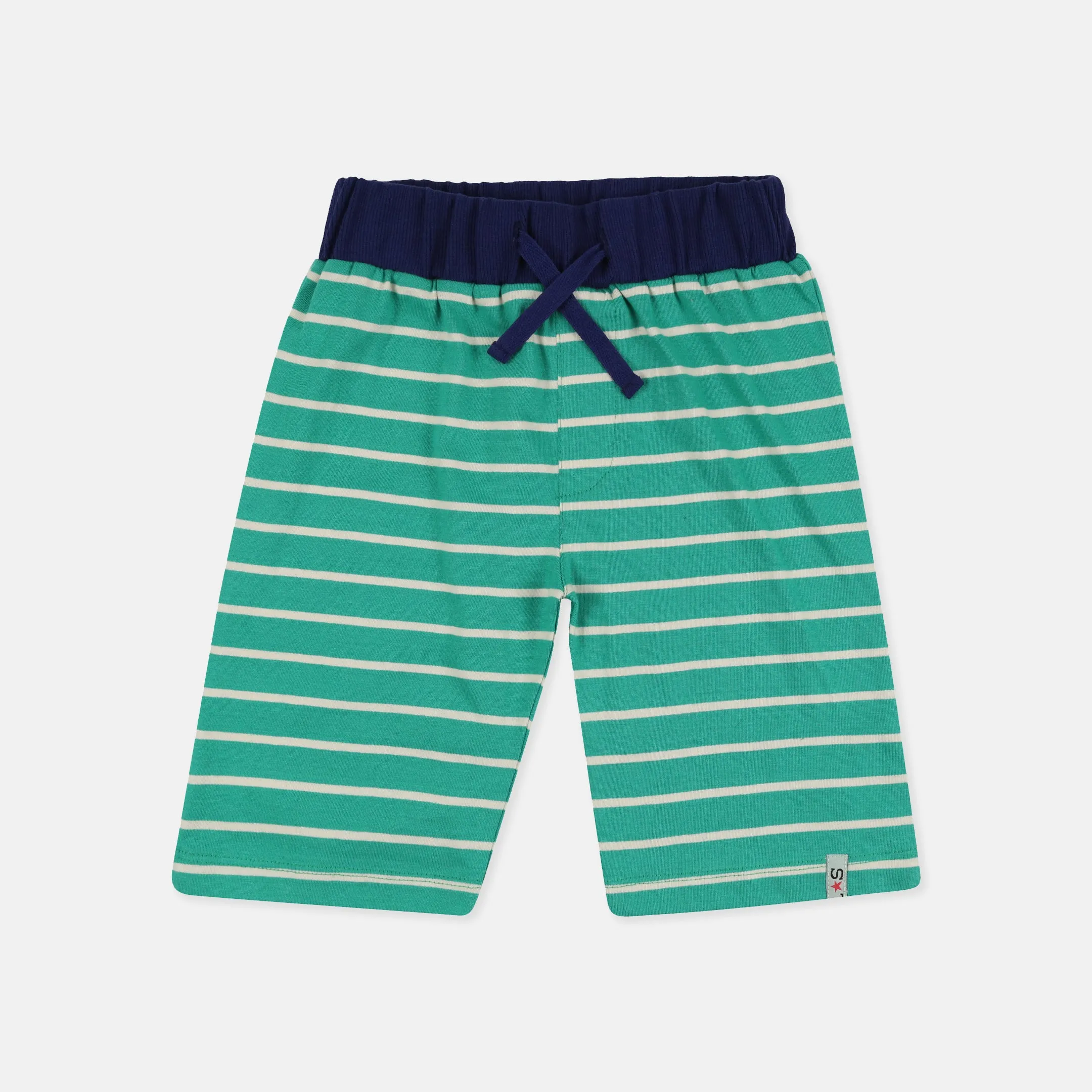 Multicoloured Bugs And Stripe Print Short - 2 Pack