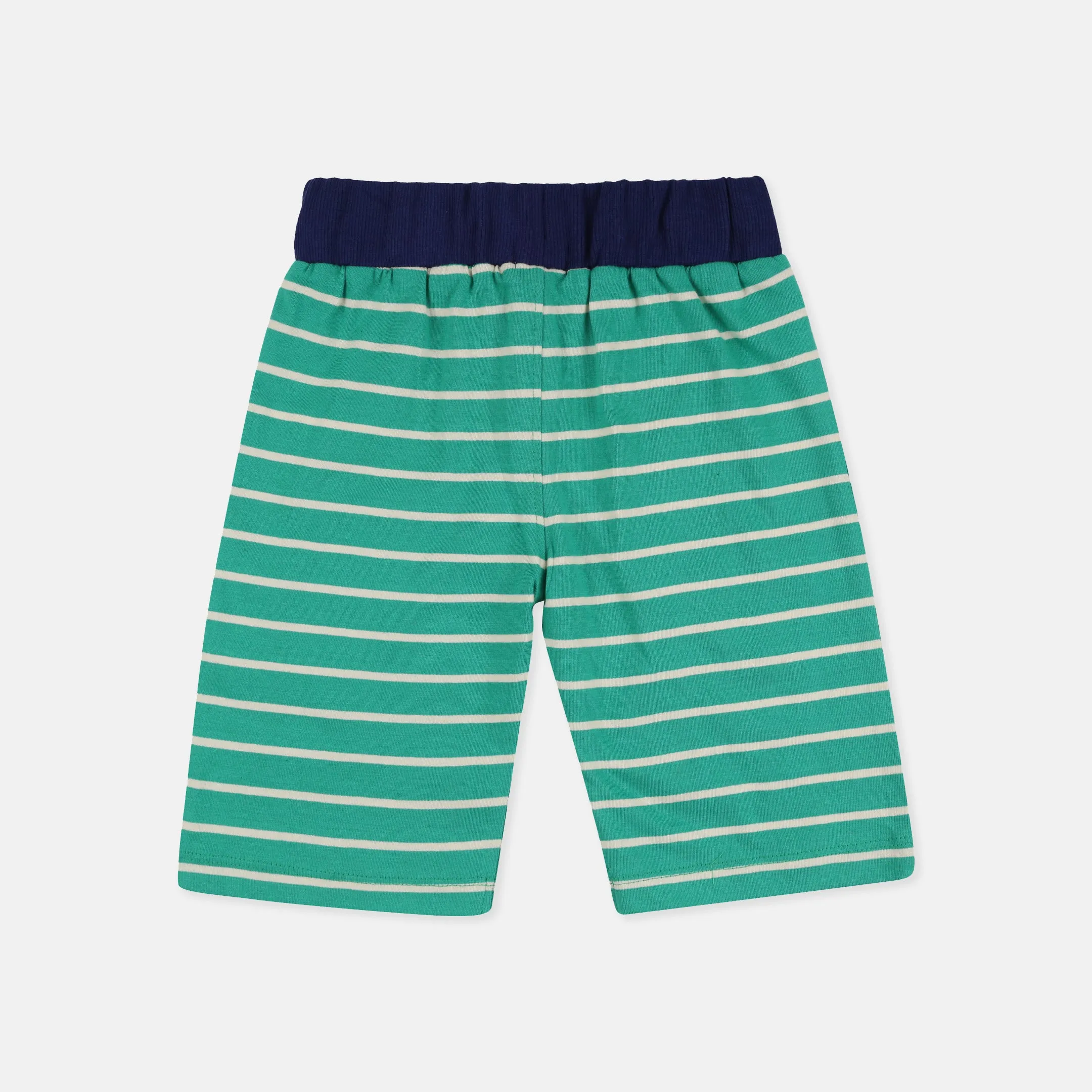 Multicoloured Bugs And Stripe Print Short - 2 Pack
