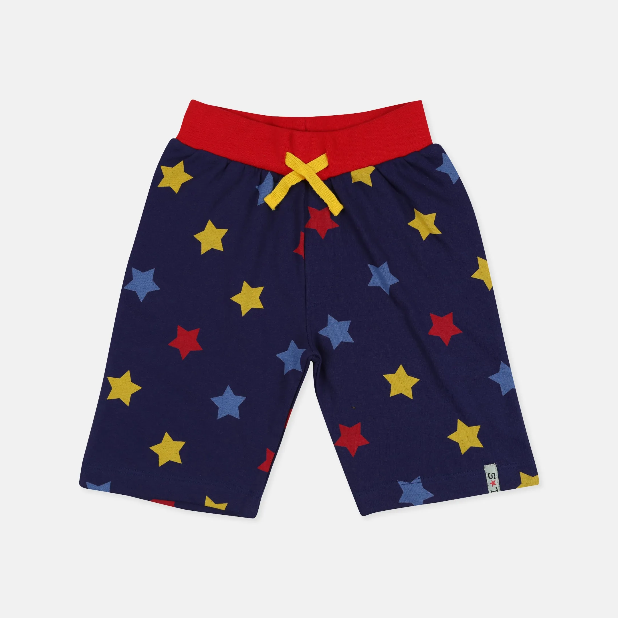 Multicoloured Star And Stripe Print Short - 2 Pack
