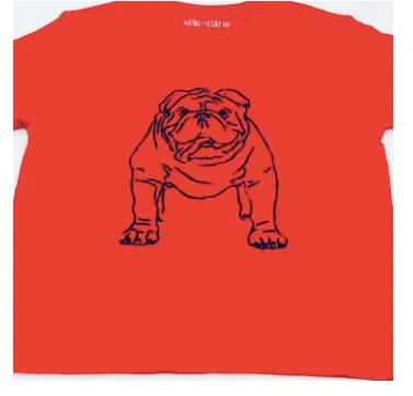 Mustard & Ketchup Kids Game Day Bulldog Shirt