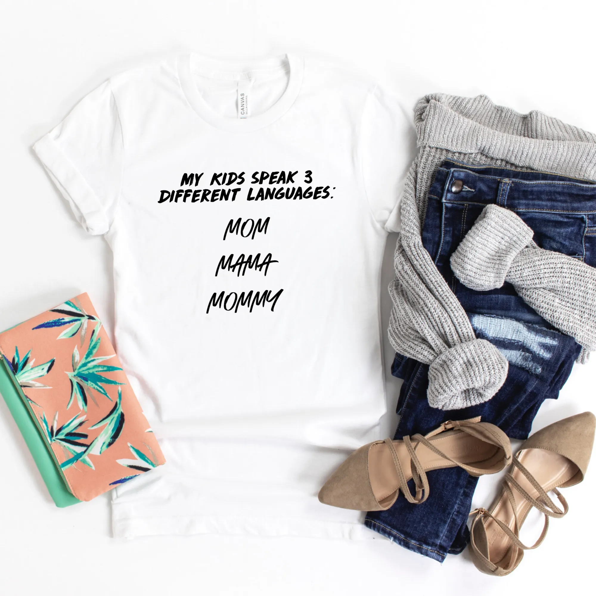 My Kids Speak 3 Different Languages Shirt | Cute Shirts | Mom Shirts