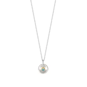 Natural Talent Birthstone Charm Necklace - March/ Aquamarine