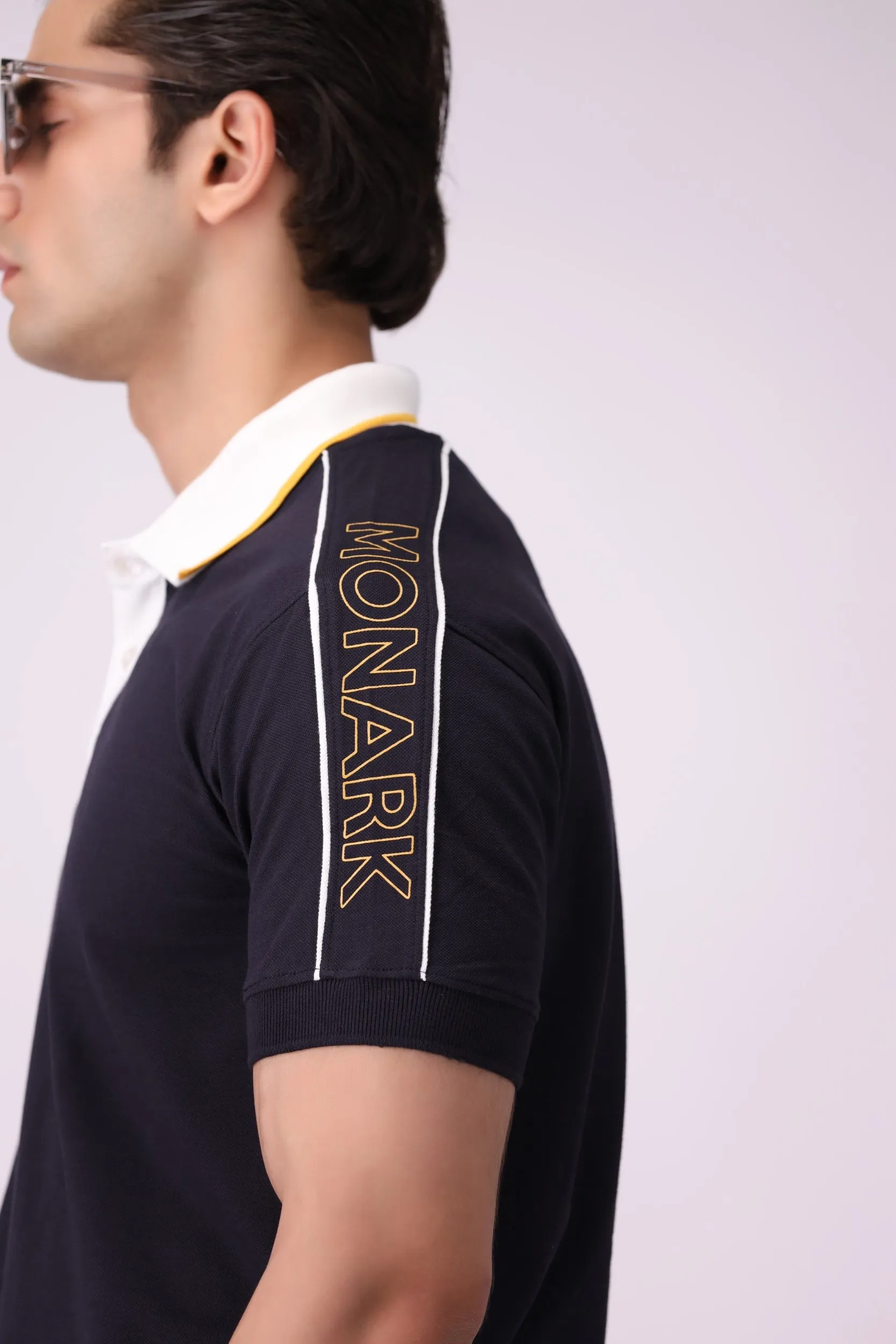Navy Fashion Polo Shirt