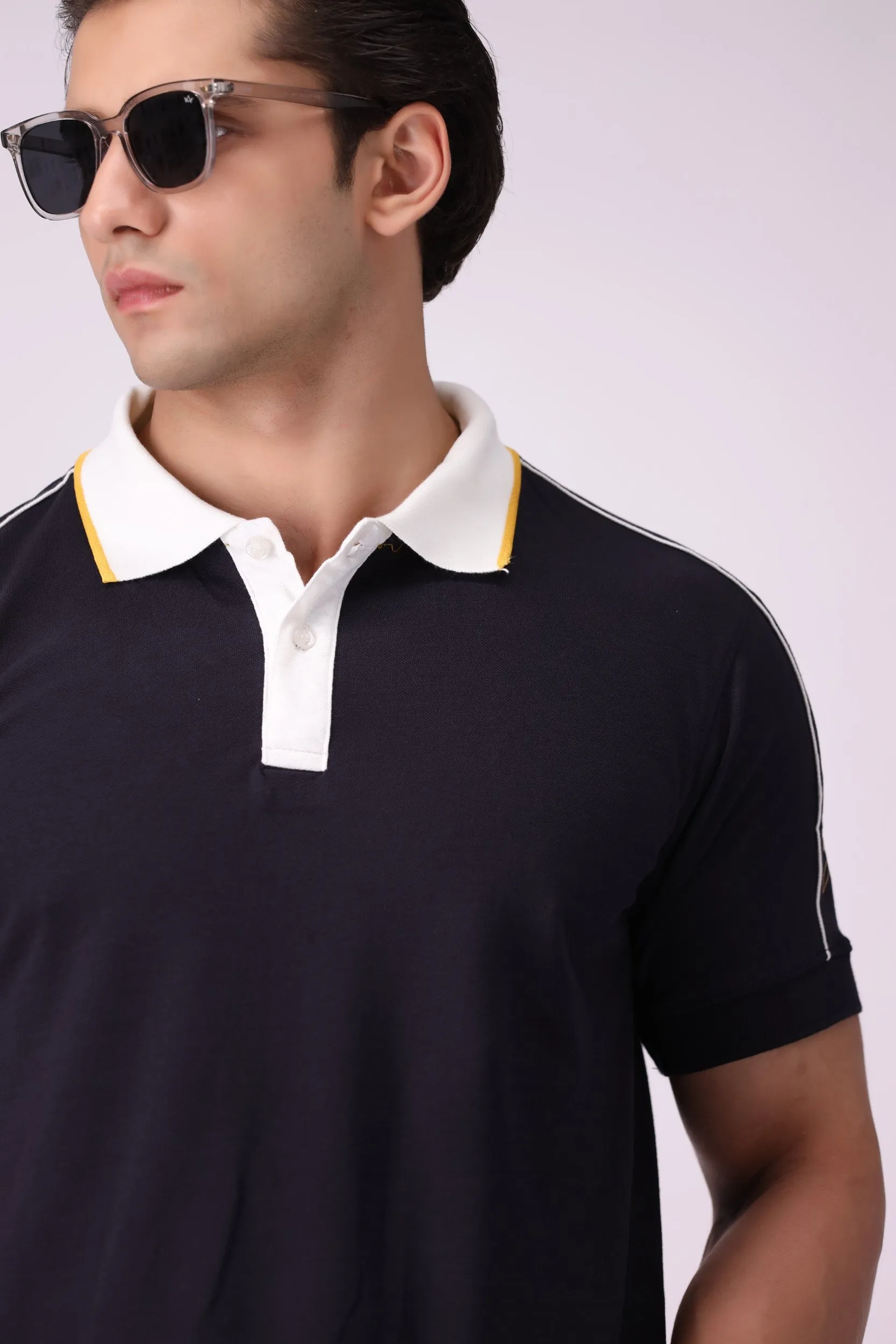 Navy Fashion Polo Shirt