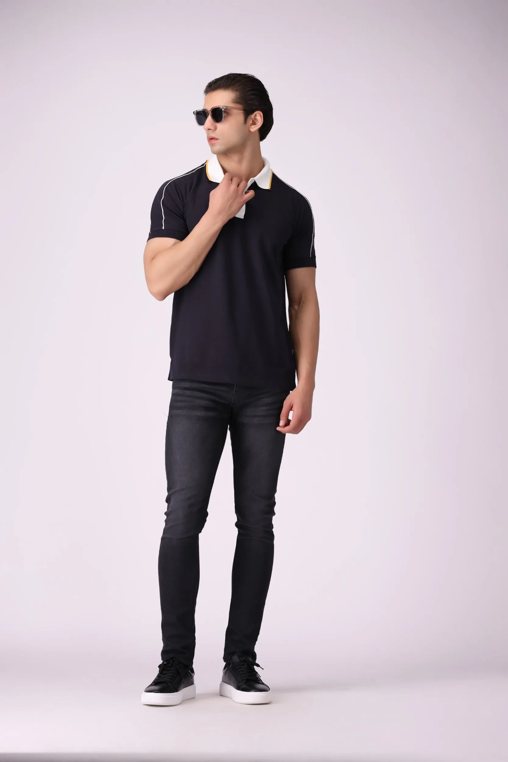 Navy Fashion Polo Shirt