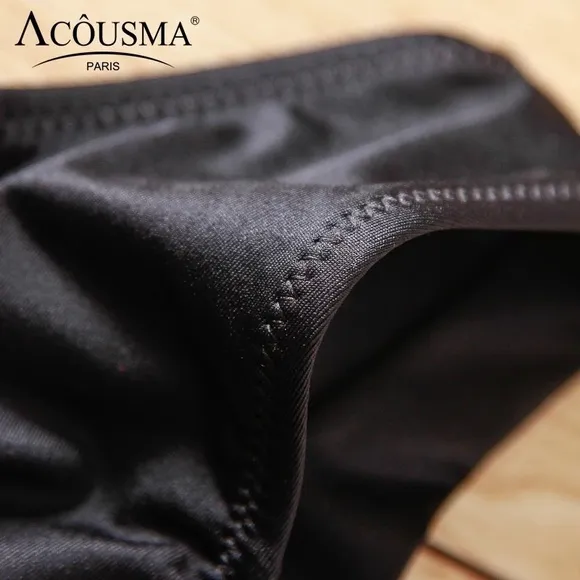 New ACOUSMA Paris Women Satin Sexy Back Thongs Panty Underwear Seamless 🇫🇷