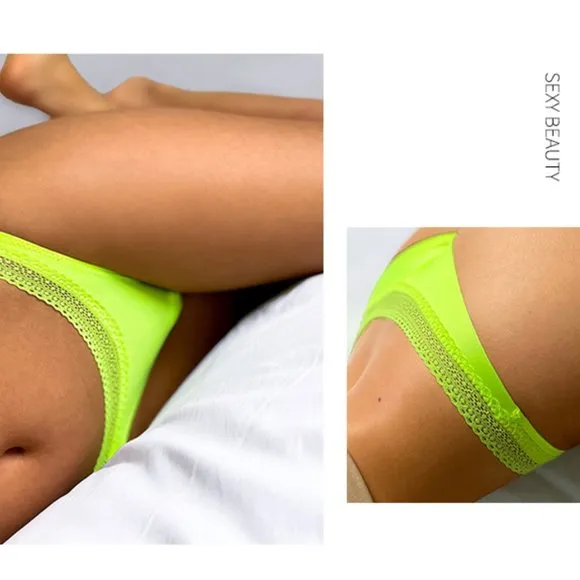 New ACOUSMA Paris Women Satin Sexy Back Thongs Panty Underwear Seamless 🇫🇷