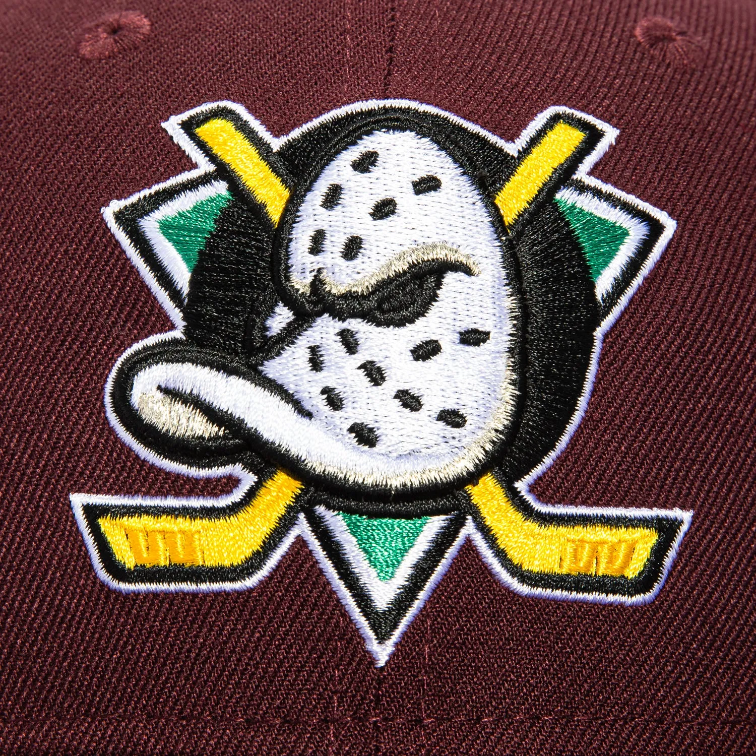 New Era 59Fifty Anaheim Ducks 10th Anniversary Inaugural Patch Hat - Maroon