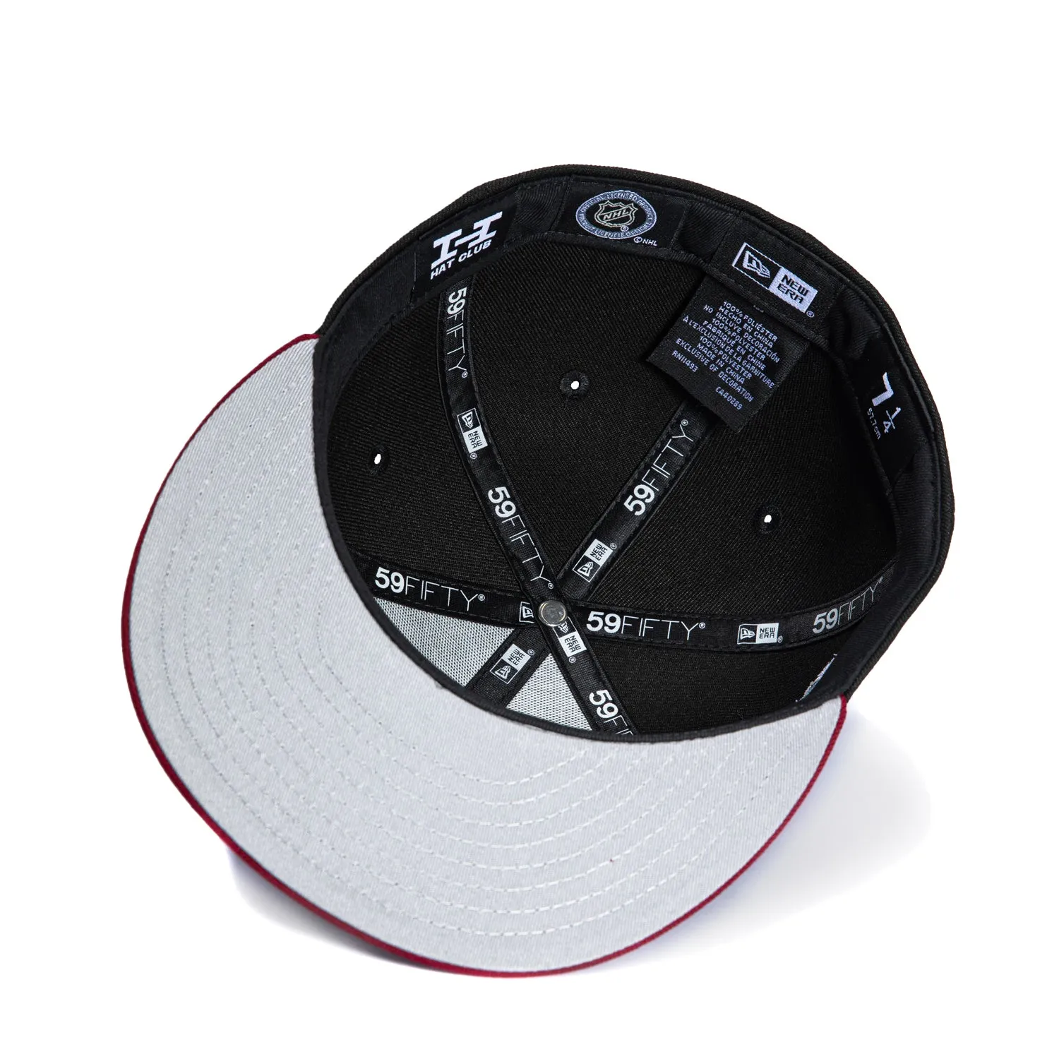 New Era 59Fifty Colorado Avalanche 2001 Stanley Cup Patch Logo Hat - Black, Cardinal