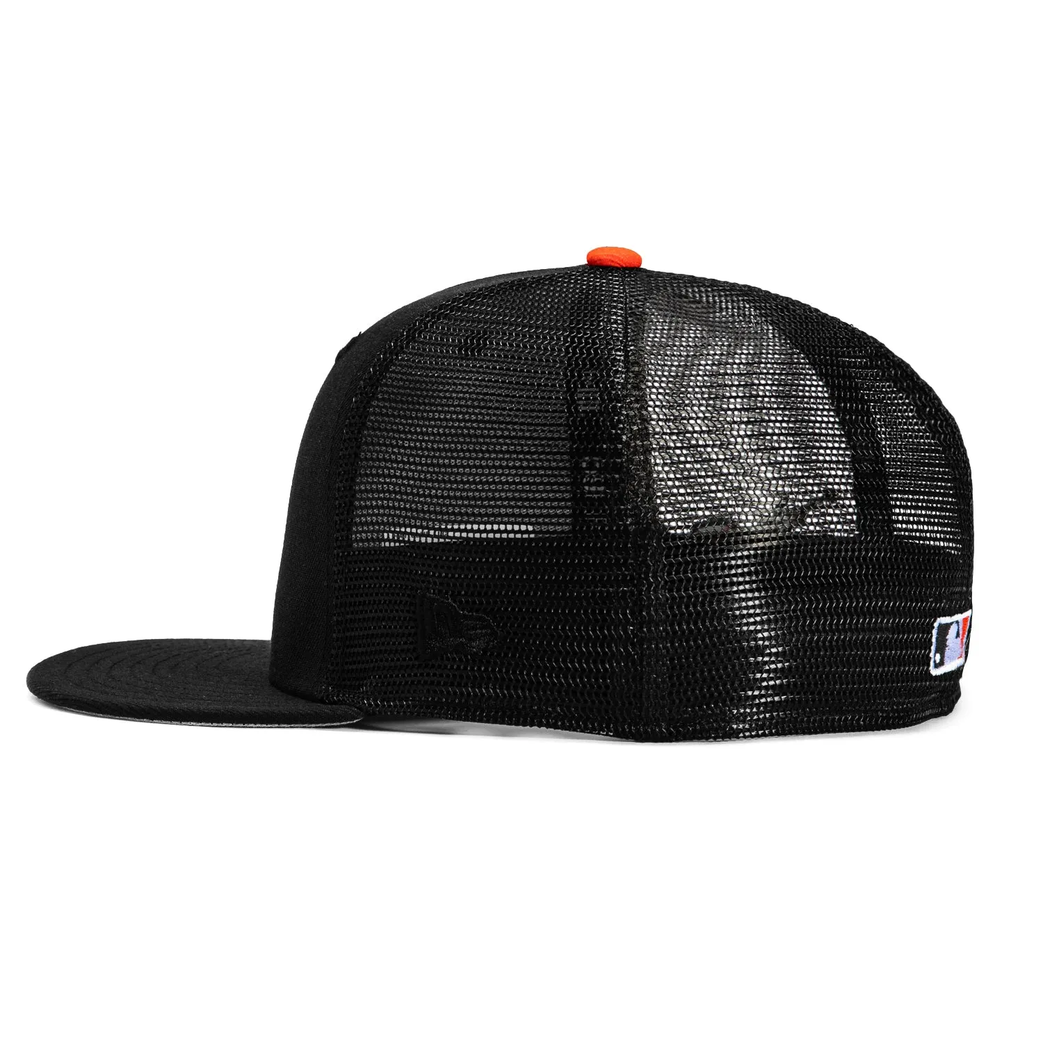 New Era 59Fifty San Francisco Giants Logo Patch Spring Training Trucker Hat - Black