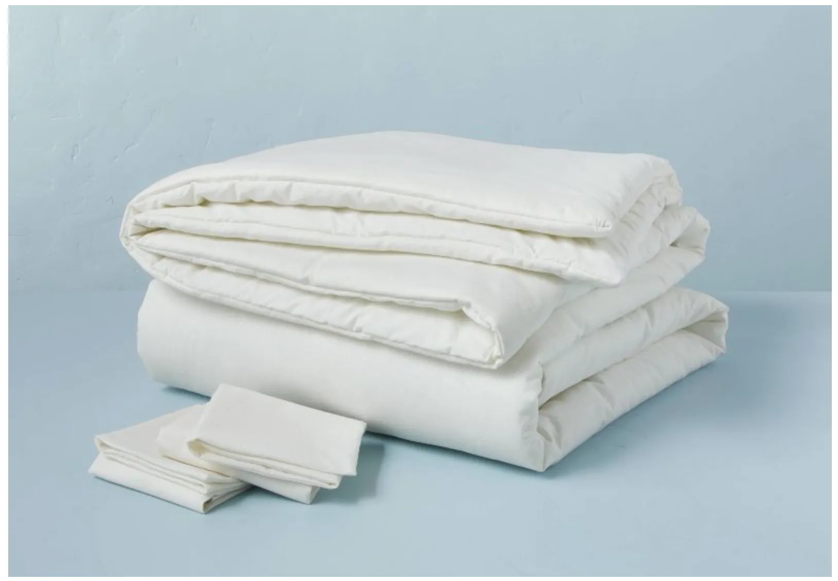 New Great Quality Linen Blend Comforter Set by Hearth & Hand™ with Magnolia in Off White, Sz Full/Queen! Joanna Gaines Exclusive Collection! Retails $175 
