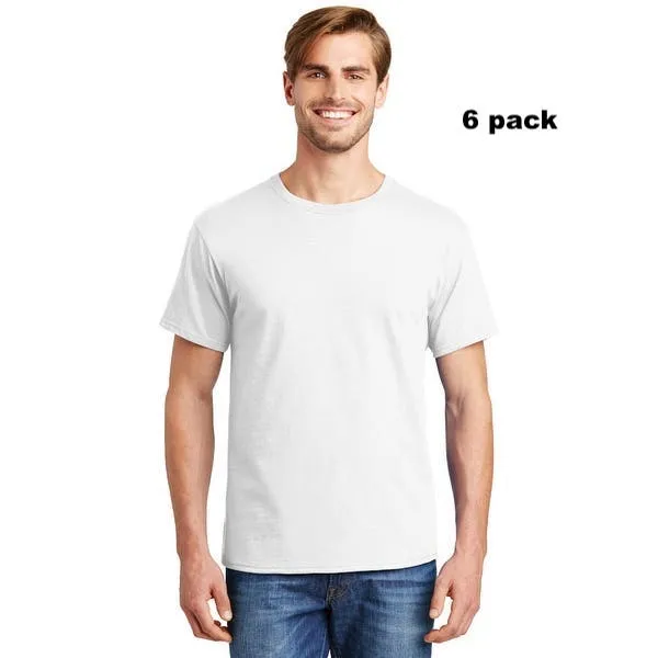 New in package! Hanes Men's 6 Pack Short Sleeve ComfortSoft T-Shirts, White, Sz M!