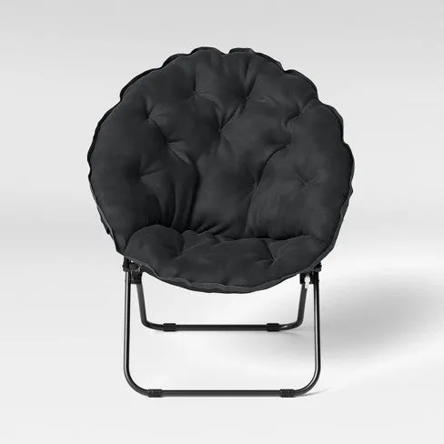 New super cool Foldable Dish Chair by Room Essentials for all ages! Black!