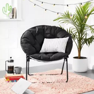 New super cool Foldable Dish Chair by Room Essentials for all ages! Black!