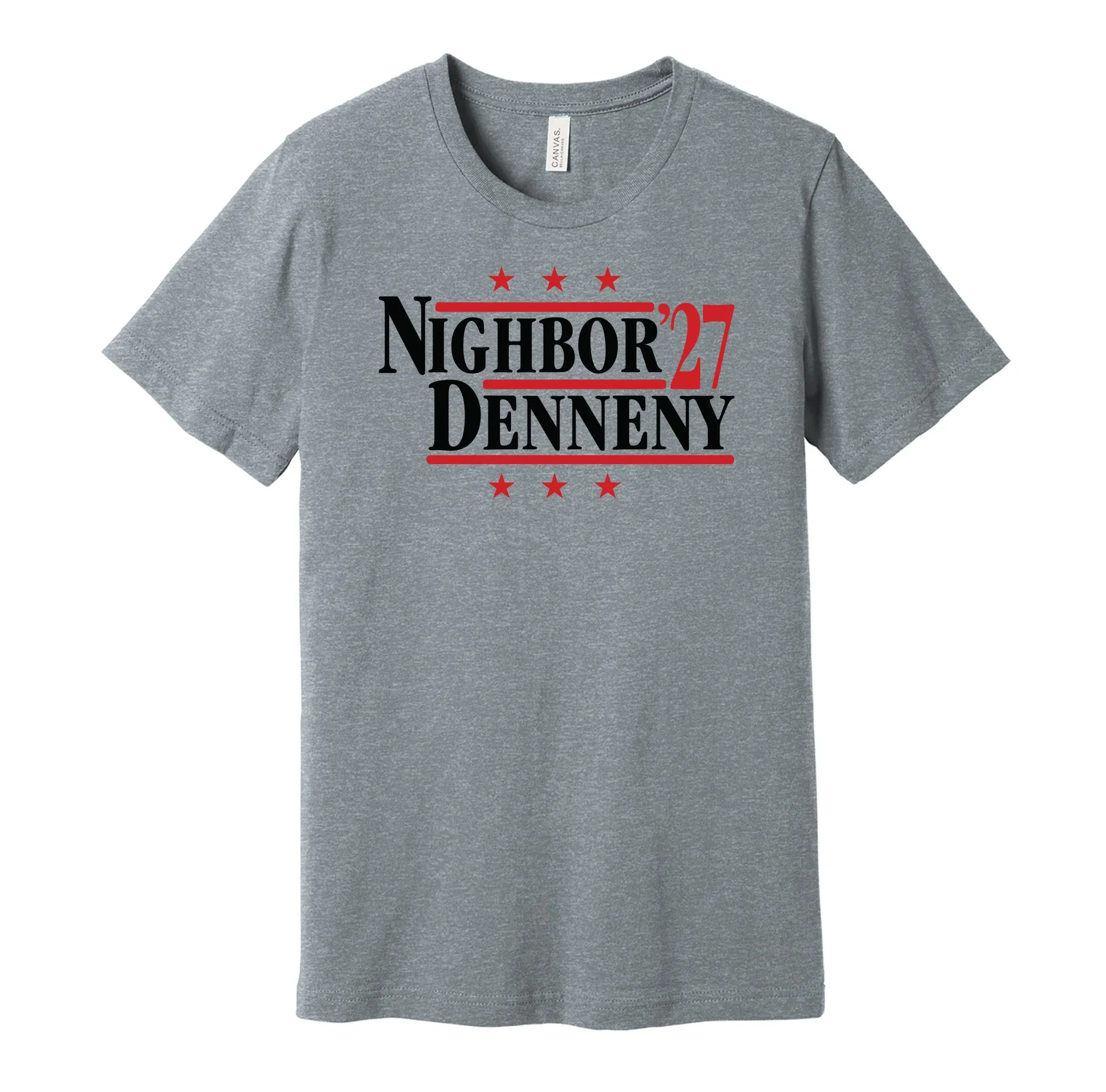 Nighbor & Denneny '27 - Ottawa Hockey Legends Political Campaign Parody T-Shirt - Hyper Than Hype Shirts