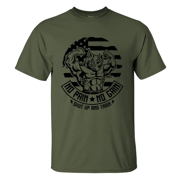 No Pain No Gain Printed Men's T-shirt