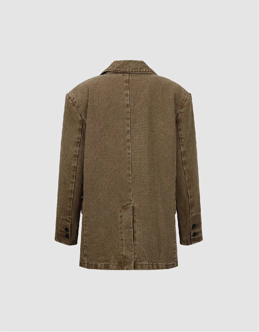 Notch Lapel Denim Jacket