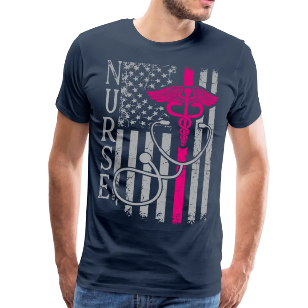 Nurse Flag Men's Premium T-Shirt (CK1642U)