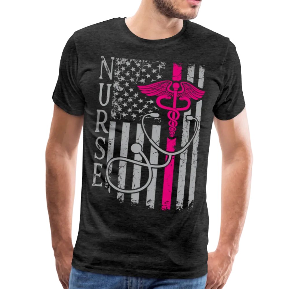Nurse Flag Men's Premium T-Shirt (CK1642U)