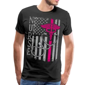 Nurse Flag Men's Premium T-Shirt (CK1642U)