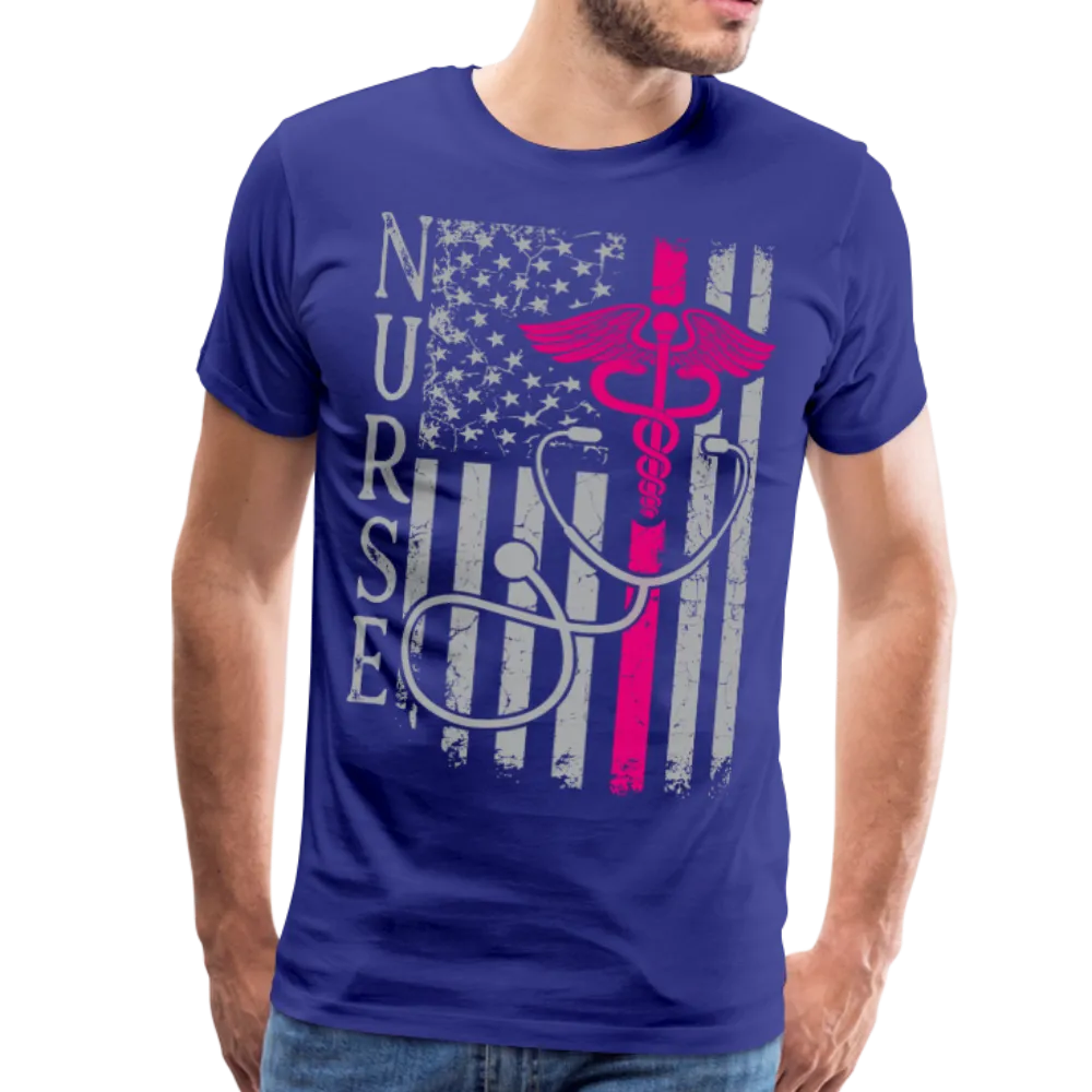 Nurse Flag Men's Premium T-Shirt (CK1642U)
