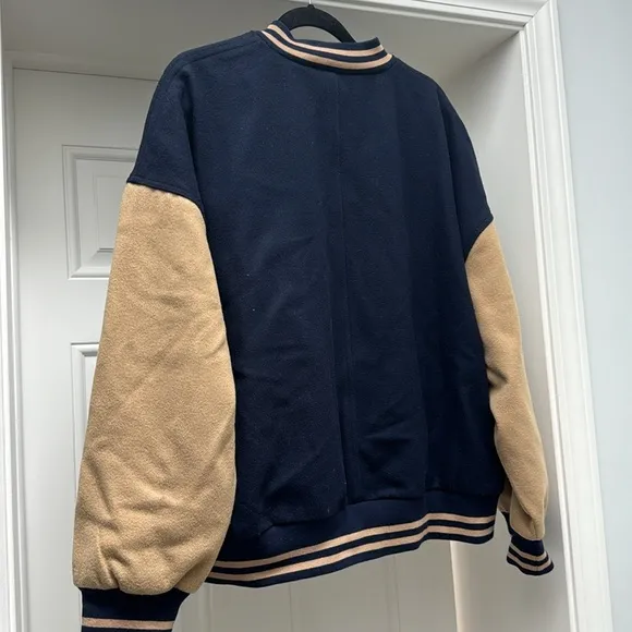 NWT Free People Home Run Varsity Bomber Jacket Large