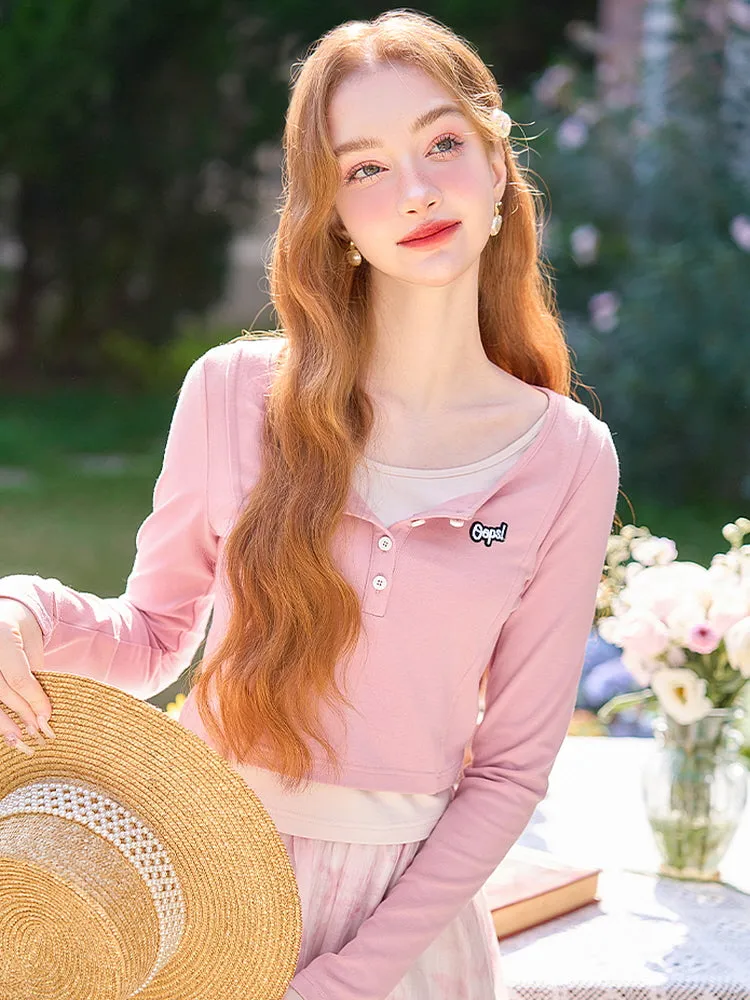 Oops Cozy Layered Crop Top
