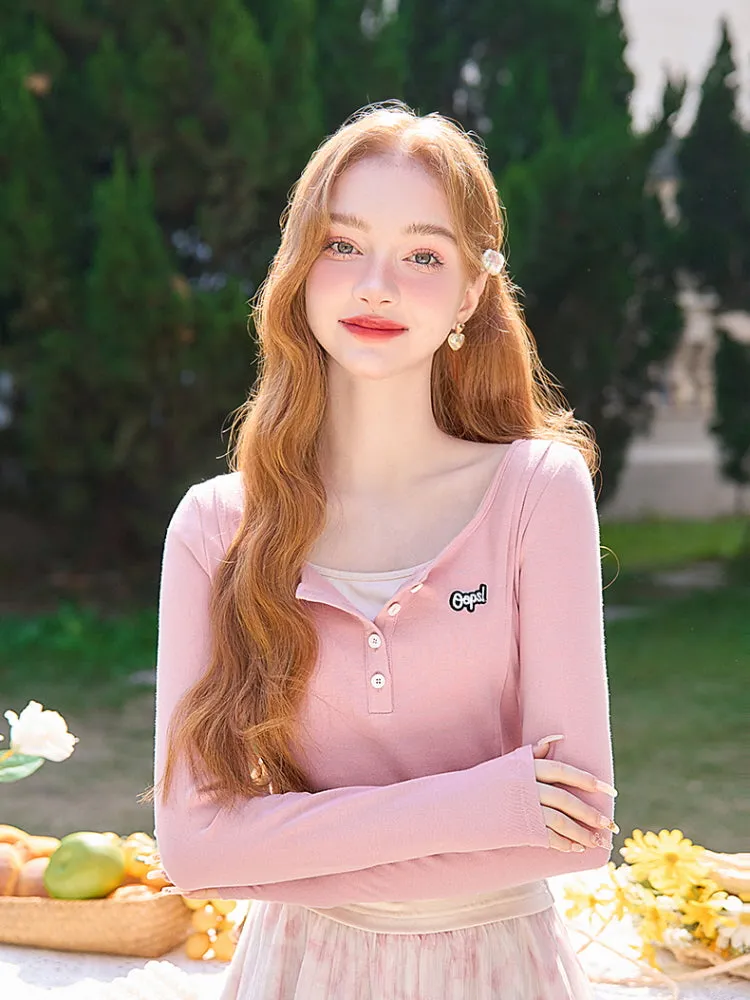 Oops Cozy Layered Crop Top