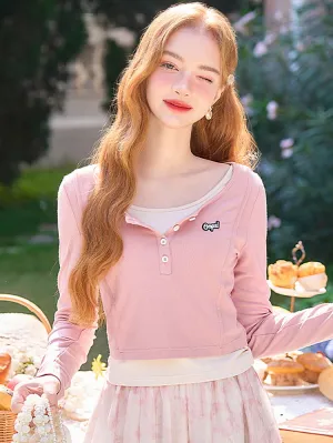 Oops Cozy Layered Crop Top