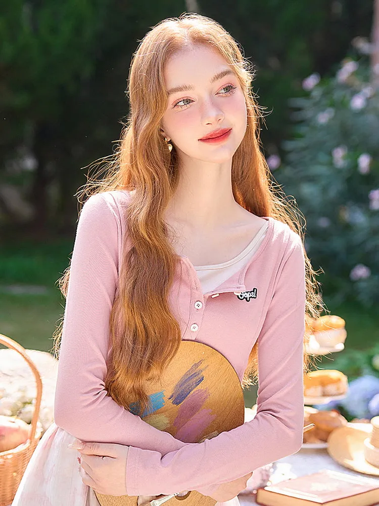 Oops Cozy Layered Crop Top
