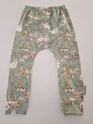 Organic Mint Rabbit Leggings