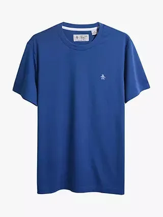 Original Penguin Pin Point Embroidered Logo T-Shirt - Classic Blue
