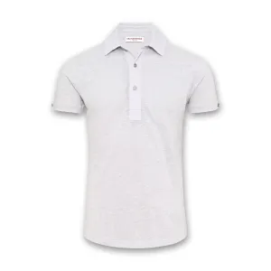 Orlebar Brown - Sebastian Linen Polo in Serenity Blue