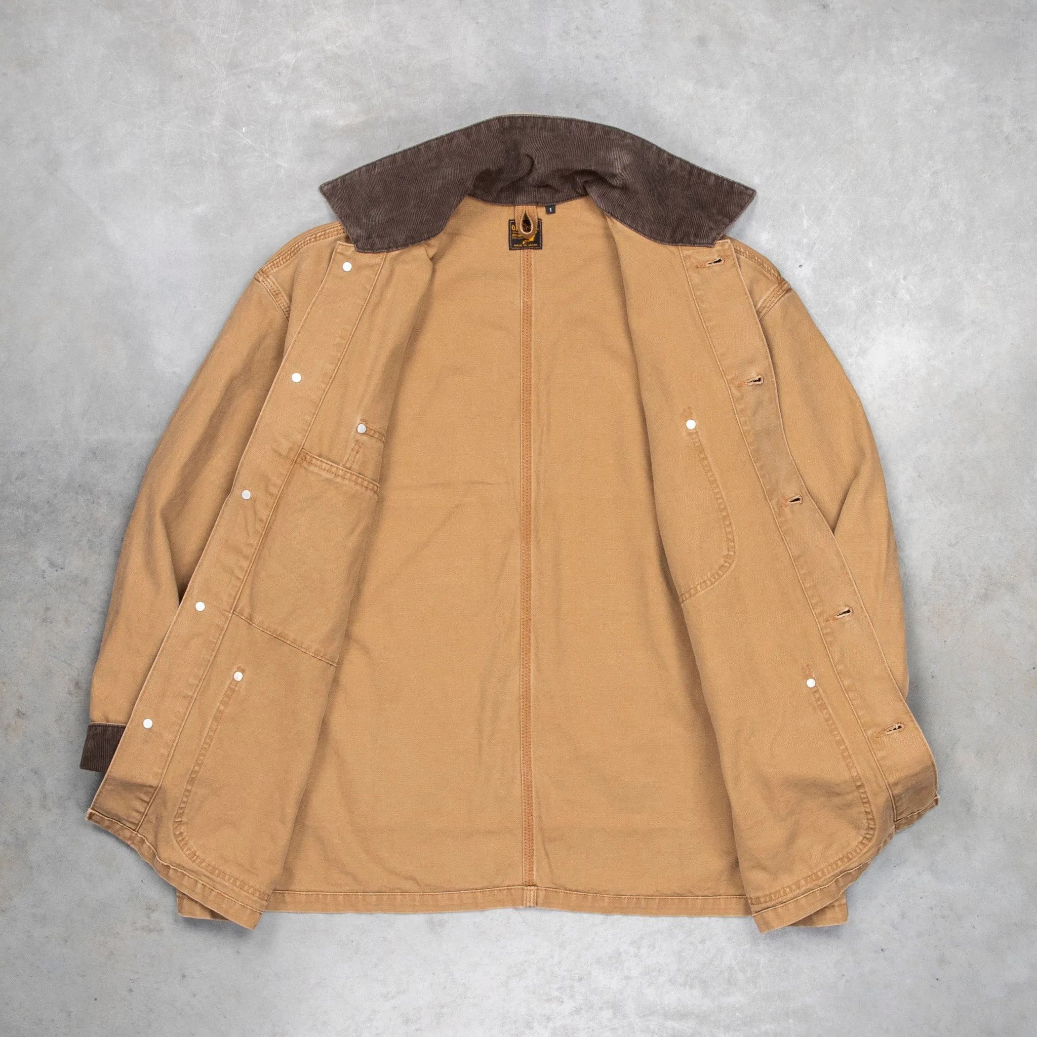 OrSlow Relaxed Fit Coverall Canvas Brown