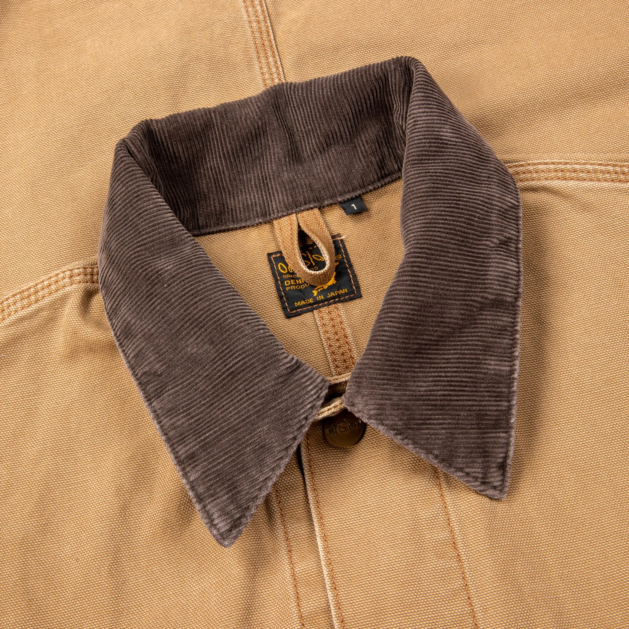 OrSlow Relaxed Fit Coverall Canvas Brown