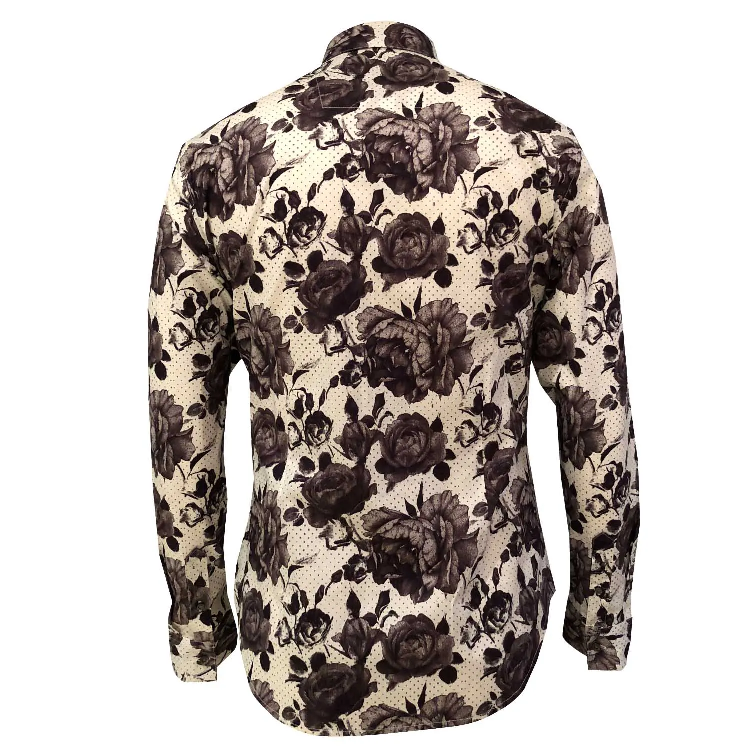 OUTRAGE - ALL OVER PRINT LONG SLEEVE SHIRT (ROSE DOT)