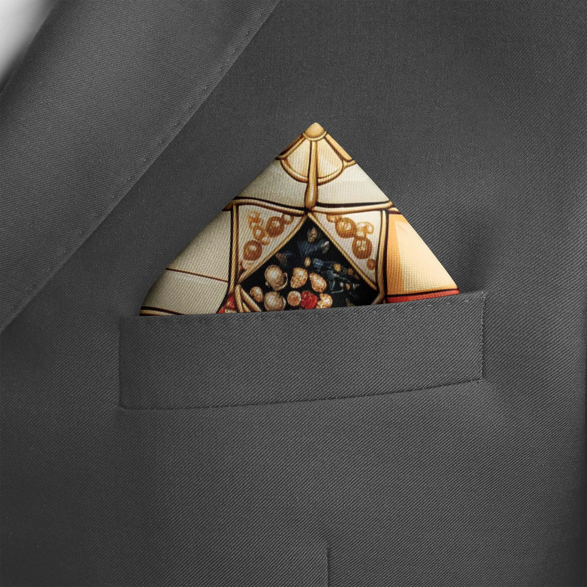 PALESTINIAN VECTOR SILK POCKET SQUARE