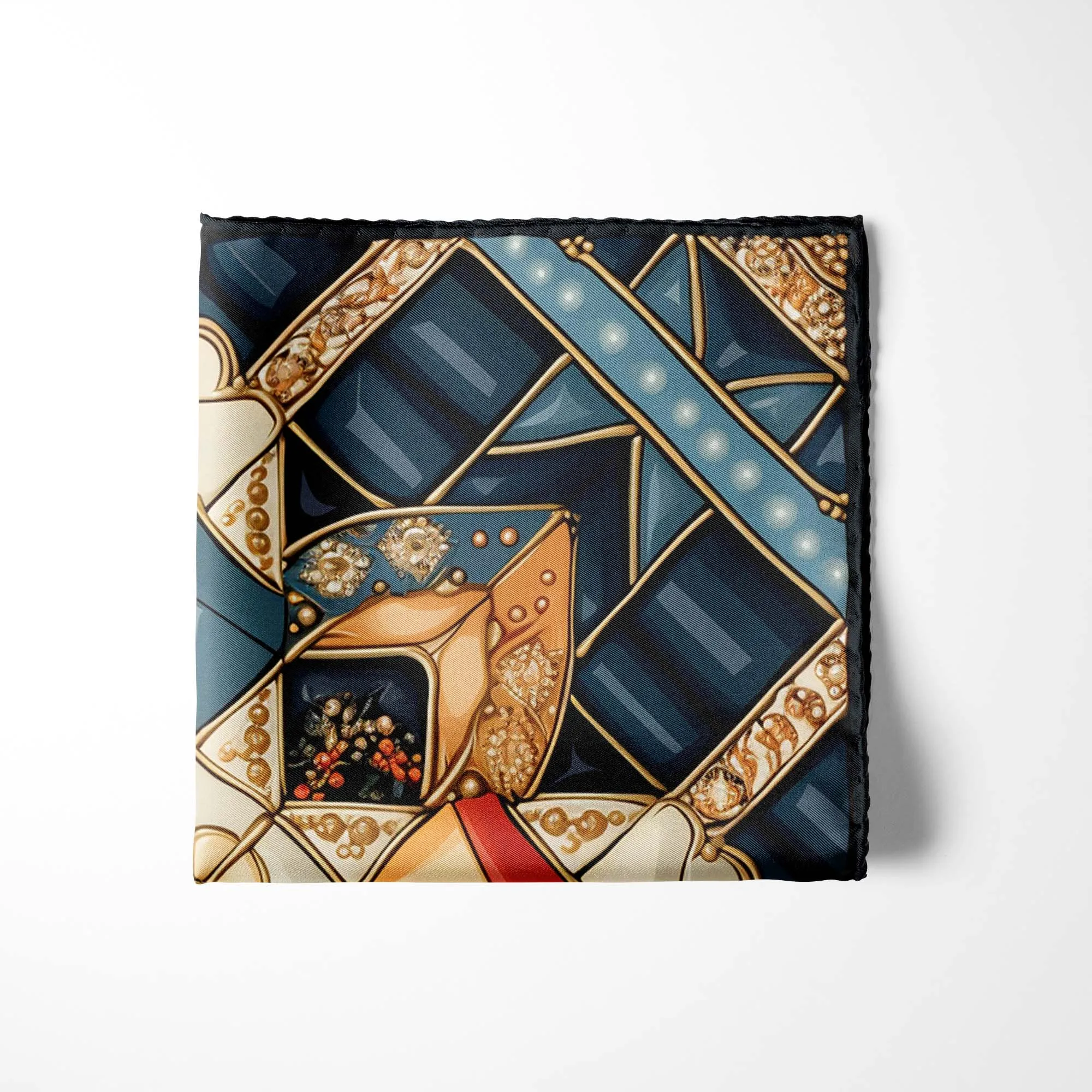 PALESTINIAN VECTOR SILK POCKET SQUARE