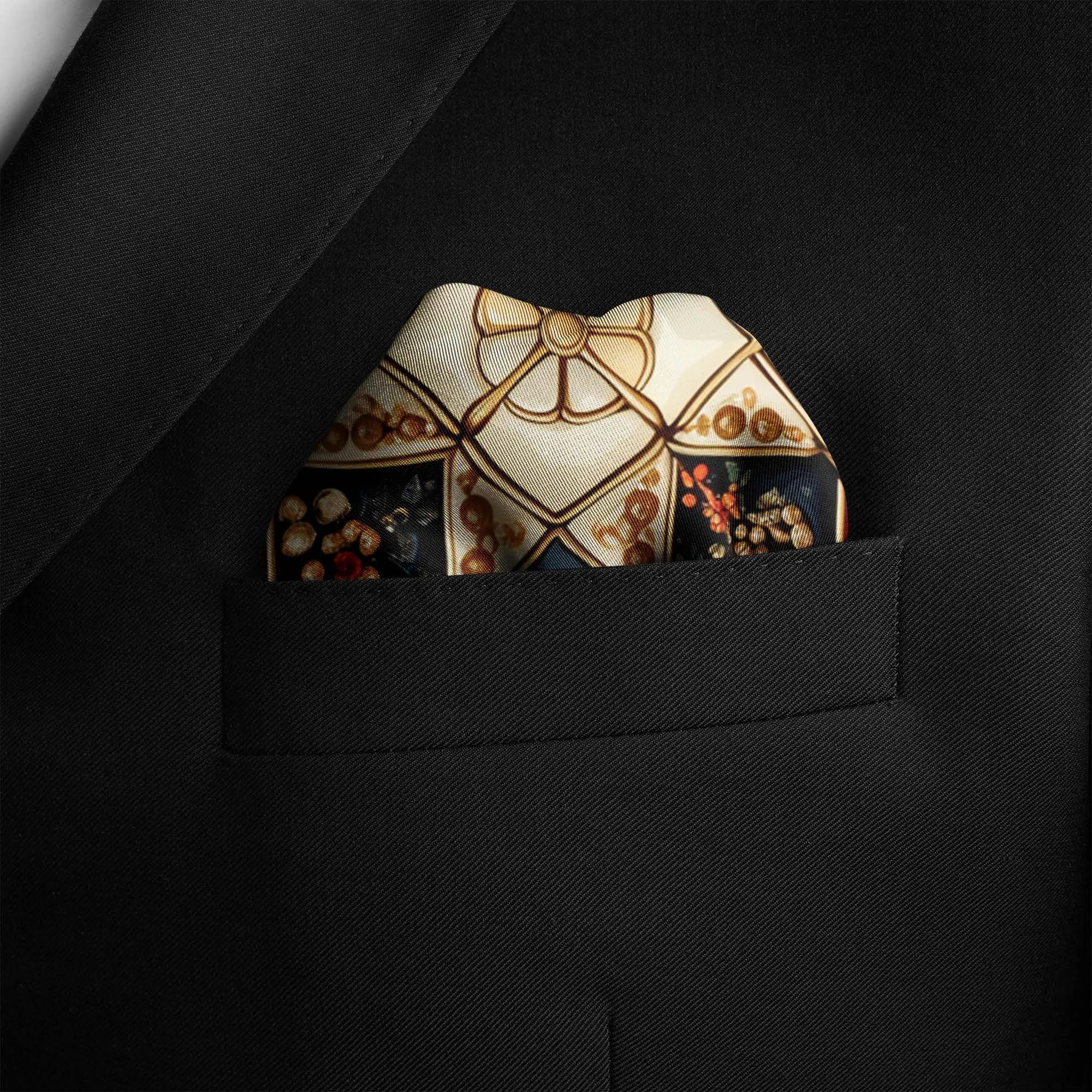 PALESTINIAN VECTOR SILK POCKET SQUARE