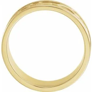 Patterned Band with Bead Blast Finish 52008 - 6 mm